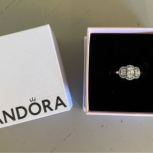 Pandora 3 stone ring - New in Box (never worn) Size 7